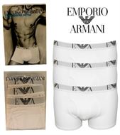 3 MENS EMPORIO ARMANI BOXERSHORTS / TRUNKS WHITE
